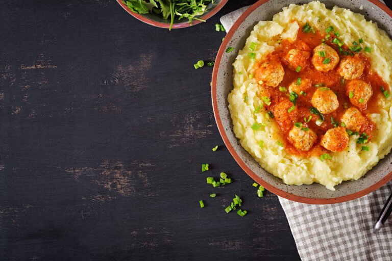 Mashed Potatoes with Roast Vegetables