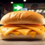 White American Cheese at Subway