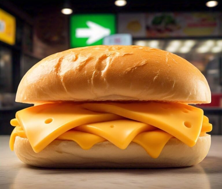 White American Cheese at Subway