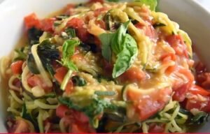 Italian Zucchini Noodle Salad