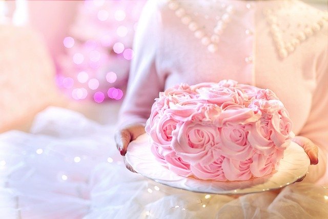 Pink Ombre Rosette Cake