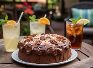 German Chocolate Poke Cake