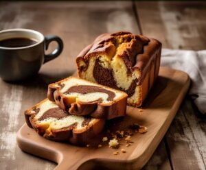 Slice Marble Pound Cake