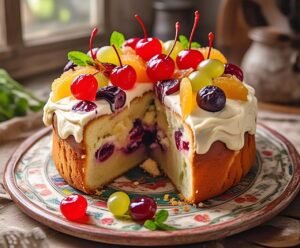 cake mix fruit eggs recipe