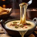 white American cheese queso