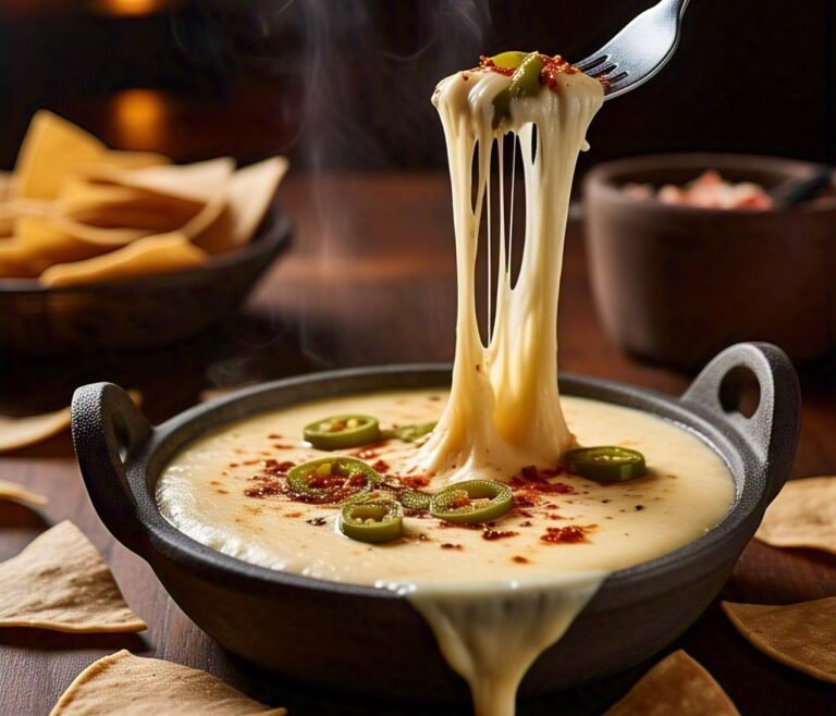 white American cheese queso